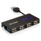 Карманный USB 2.0 концентратор D-Link DUB-104 в Чехове, USB хаб DLink DUB104 (Чехов)