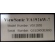 ViewSonic VA1926W-7 (Чехов)