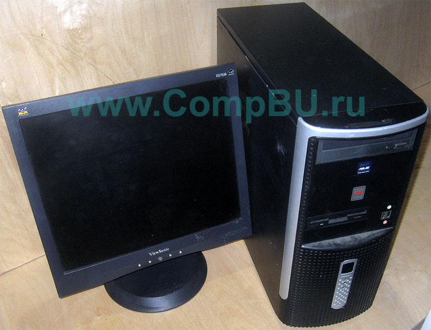 Комплект: одноядерный компьютер Intel Pentium-4 с 1Гб памяти и 17 дюймовый ЖК монитор (Чехов)